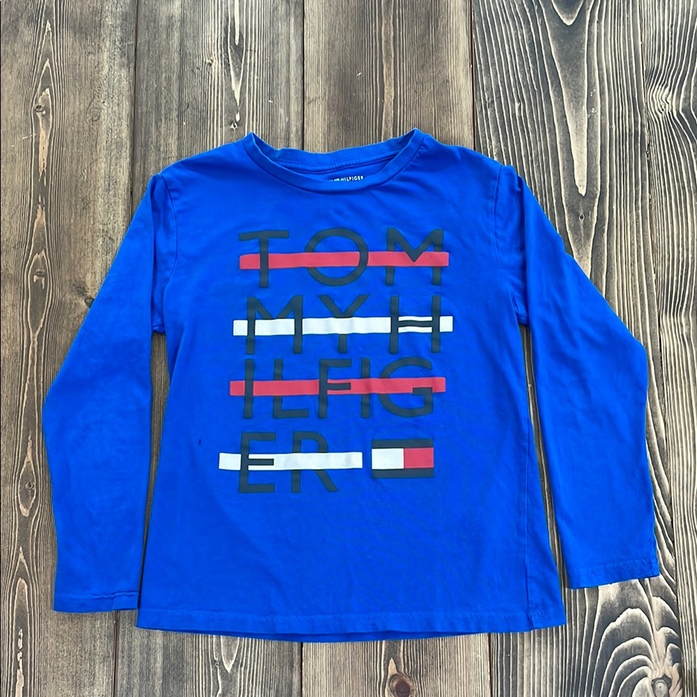 Boy’s Blue Tommy Hilfiger Long Sleeve Shirt